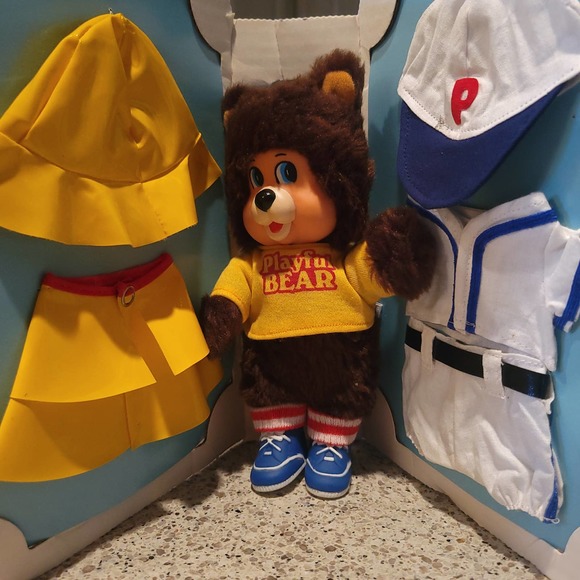 VTG Rare Playskool 1979 'Playful Bear' w/ Clothes Set Plush Plastic Face✨️NEW - Picture 16 of 16